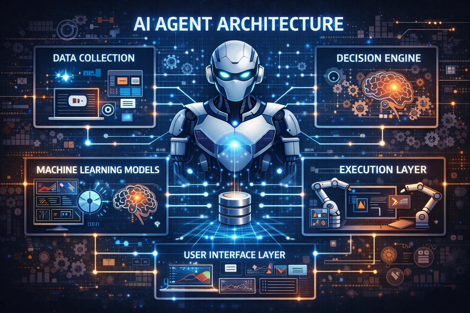 Generative AI workflow architecture diagram for developers